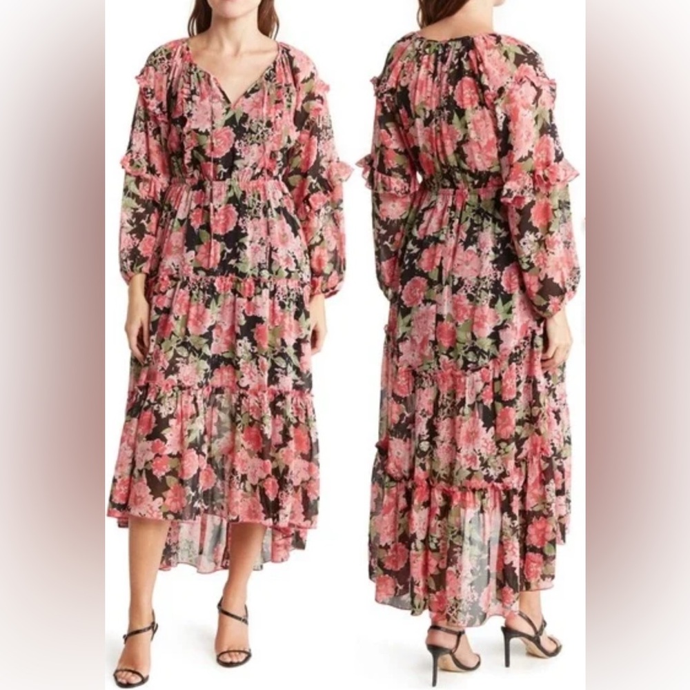 Melloday Floral Boho Maxi Dress